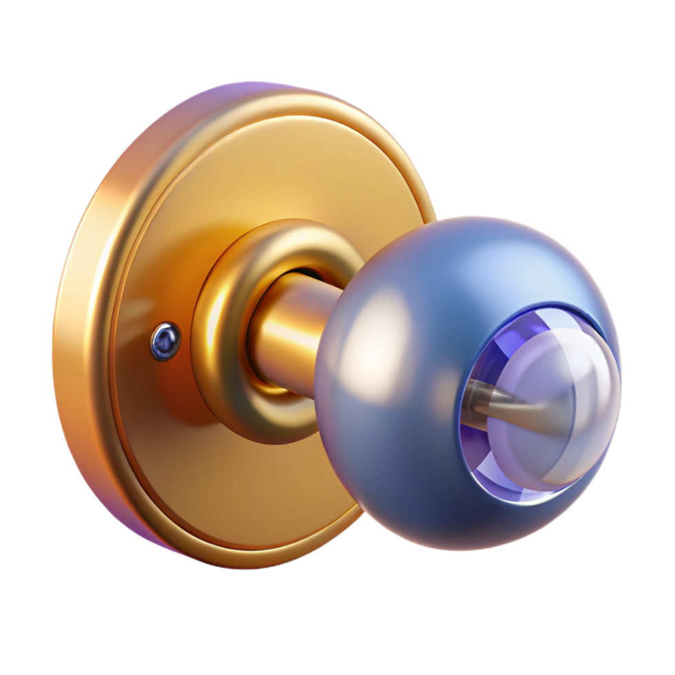 exemplary nordic Doorknob NO BACKGROUND with Transparent Background. sharp png