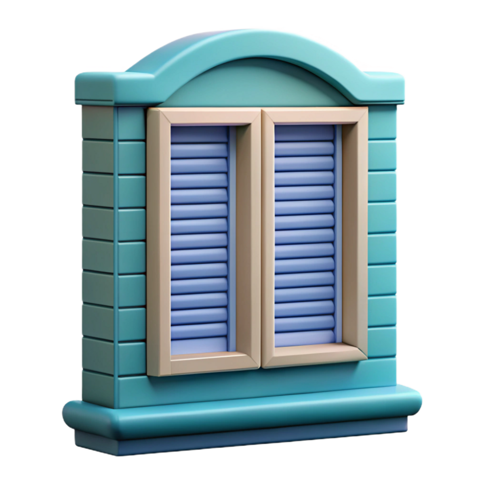 sumptuous abstract Colonial house window shutter, NO BACKGROUND with Transparent Background. impeccable png