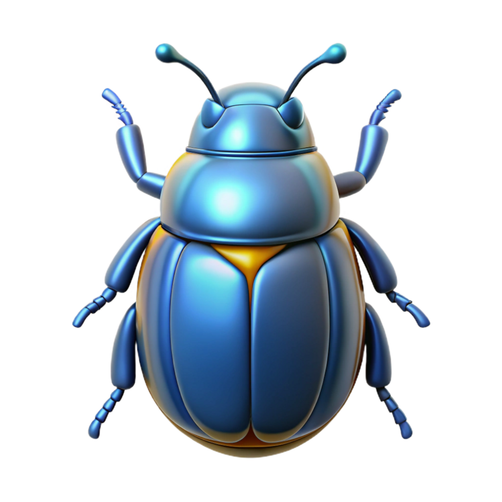exquisite calm futuristic A scarab beetle NO BACKGROUND with Transparent Background. gallery standard png