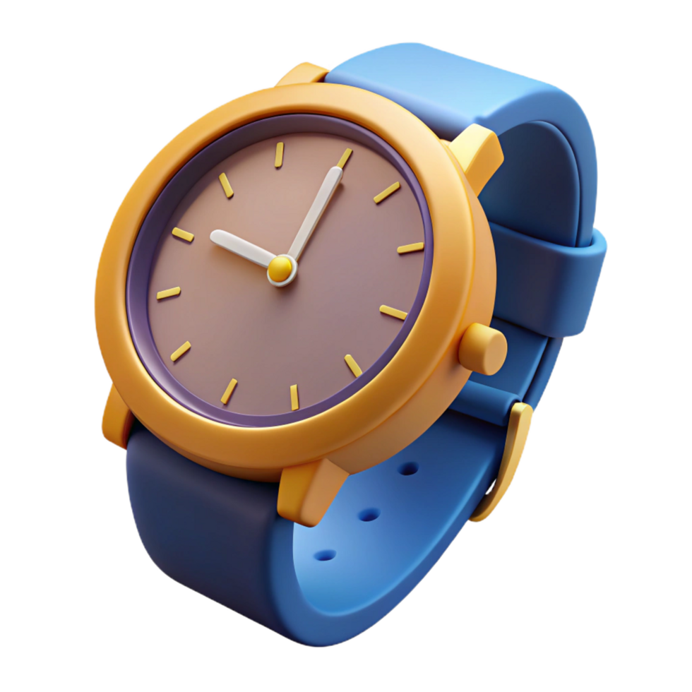 alluring minimalist Wristwatch, classic design, NO BACKGROUND with Transparent Background. ultra HD png