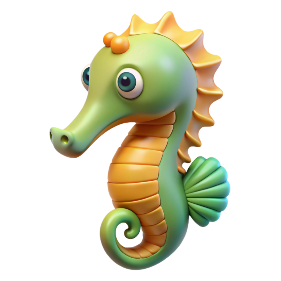 extraordinary memorable A seahorse, NO BACKGROUND with Transparent Background. png