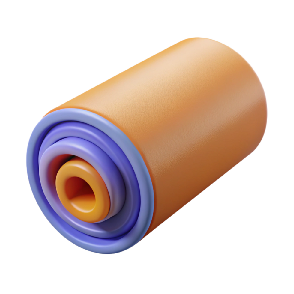 majestic reflective urban Roll of insulation NO BACKGROUND with Transparent Background. detailed png
