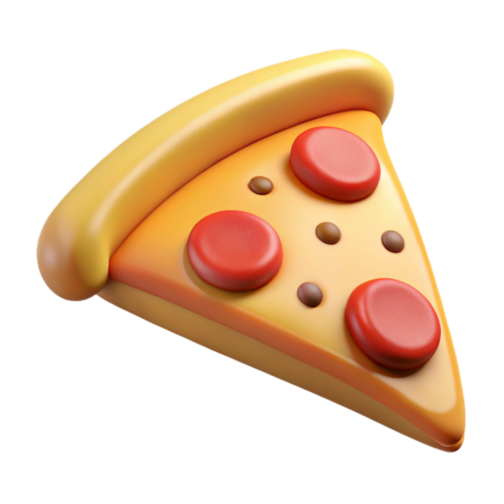 spectacular coveted Slice of pizza, pepperoni toppings, NO BACKGROUND with Transparent Background. png