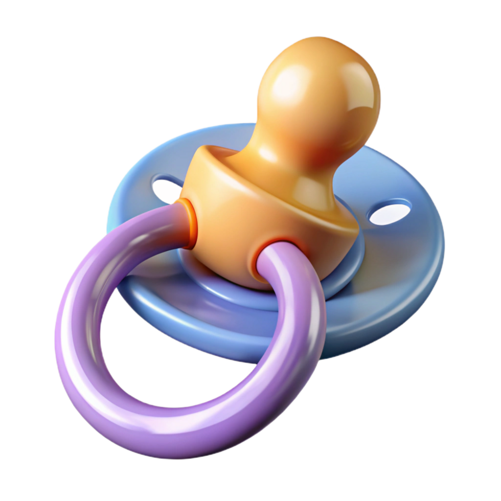 wonderful dynamic retro A baby's pacifier, NO BACKGROUND with Transparent Background. flawless png
