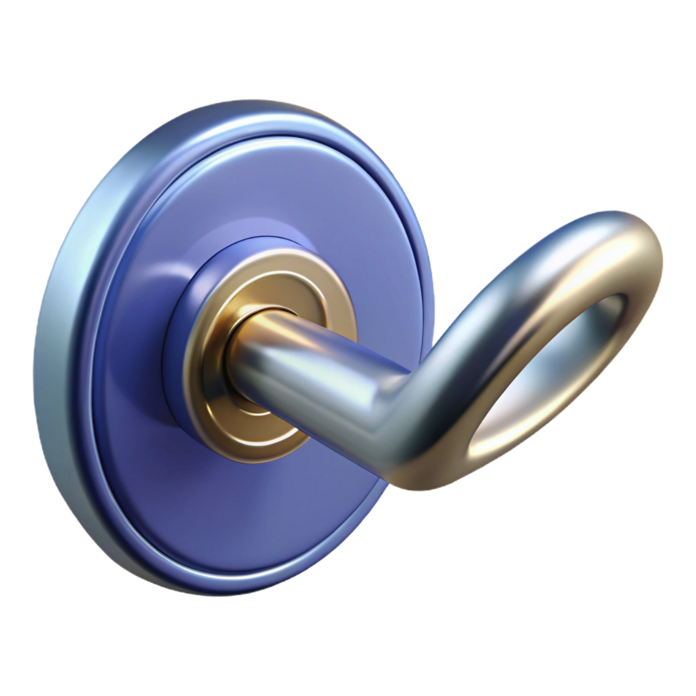 exquisite baroque Door handle NO BACKGROUND with Transparent Background. exclusive png