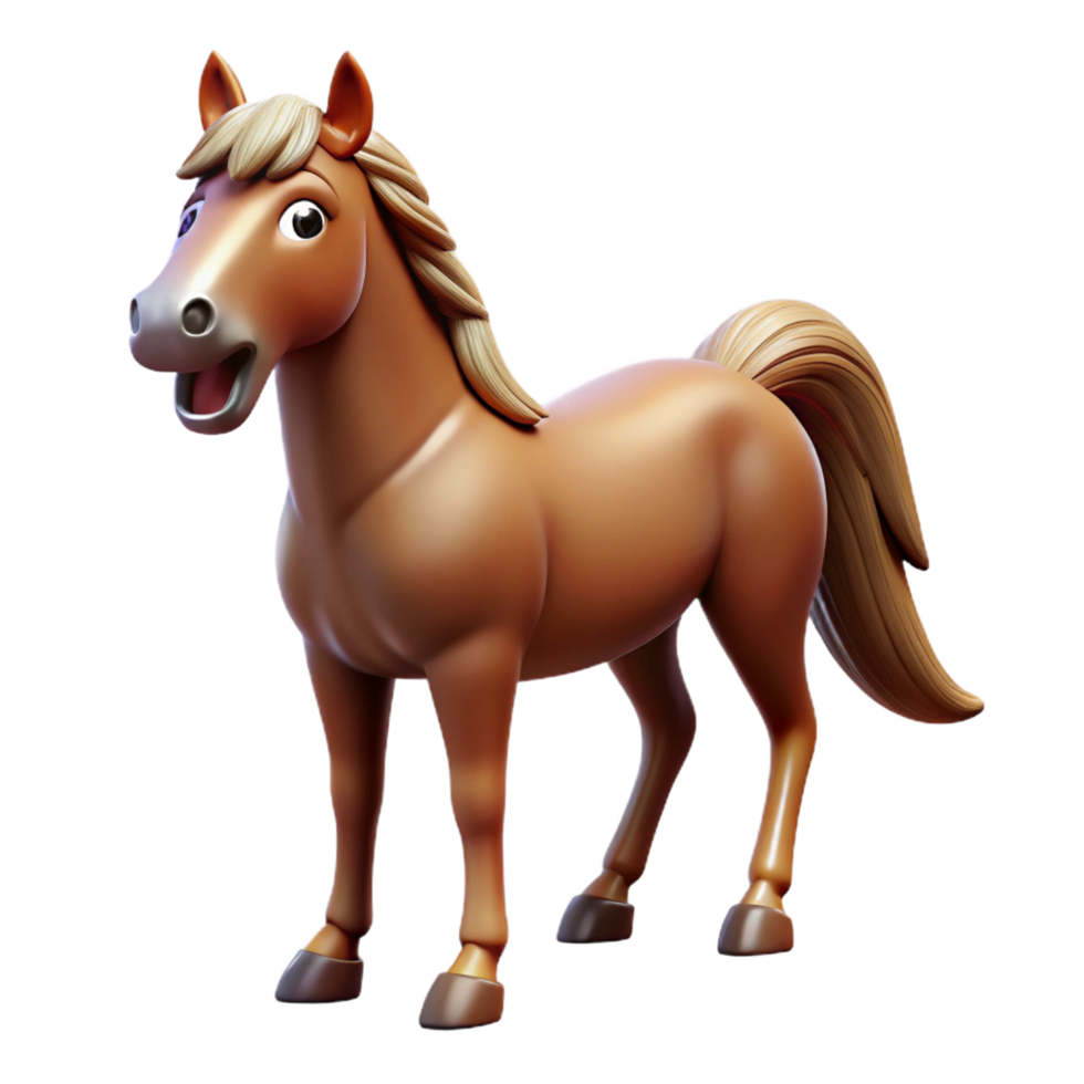 sumptuous surreal A neighing horse stallion, NO BACKGROUND with Transparent Background. handcrafted png