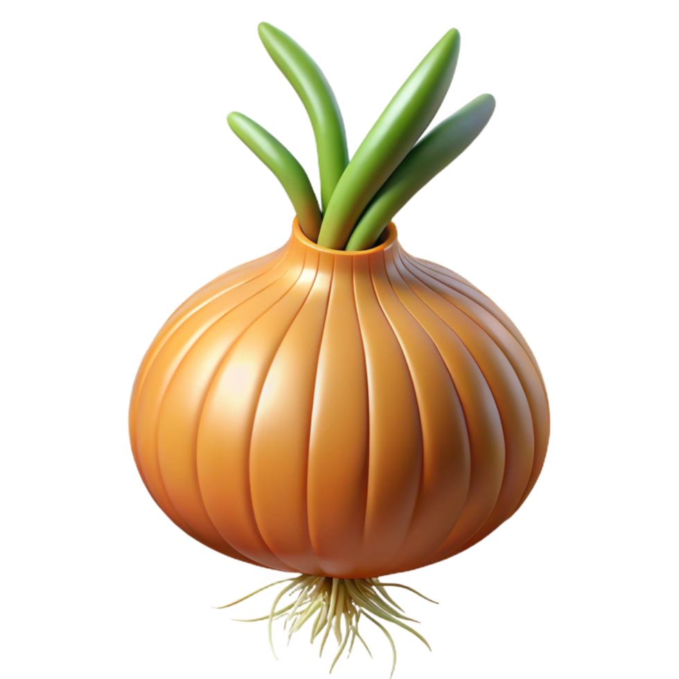 exquisite ethereal geometric Onion with roots NO BACKGROUND with Transparent Background. high quality png