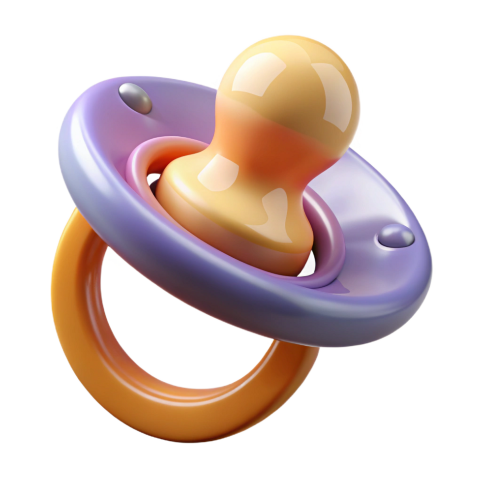 radiant geometric A baby's pacifier, NO BACKGROUND with Transparent Background. artisan png