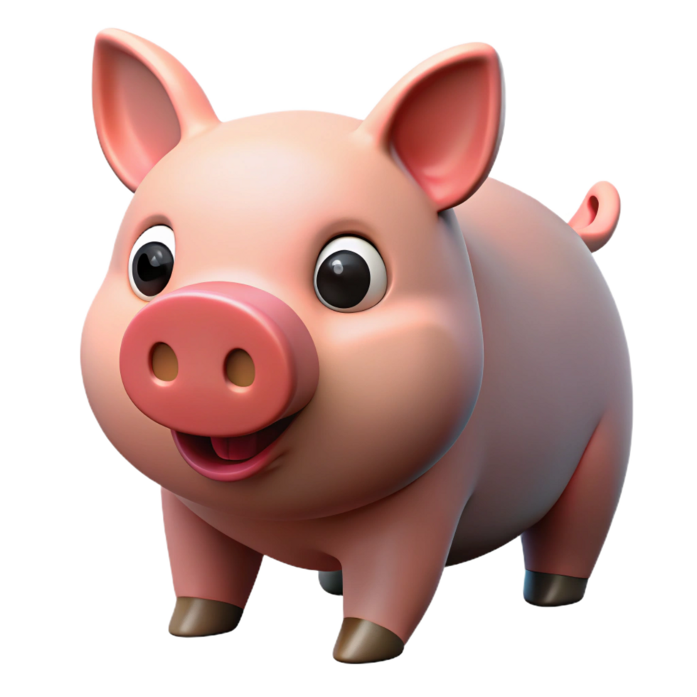 wonderful elegant A grunting pig, NO BACKGROUND with Transparent Background. genuine png