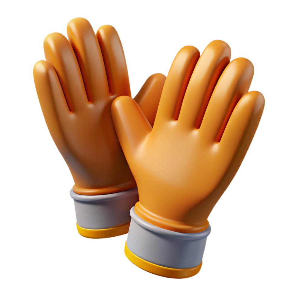 ethereal pristine Work gloves NO BACKGROUND with Transparent Background. original png