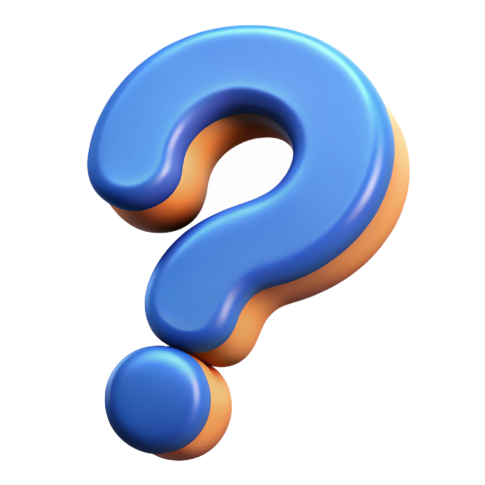 nostalgic wonderful A stylized question mark. NO BACKGROUND with Transparent Background. exclusive png