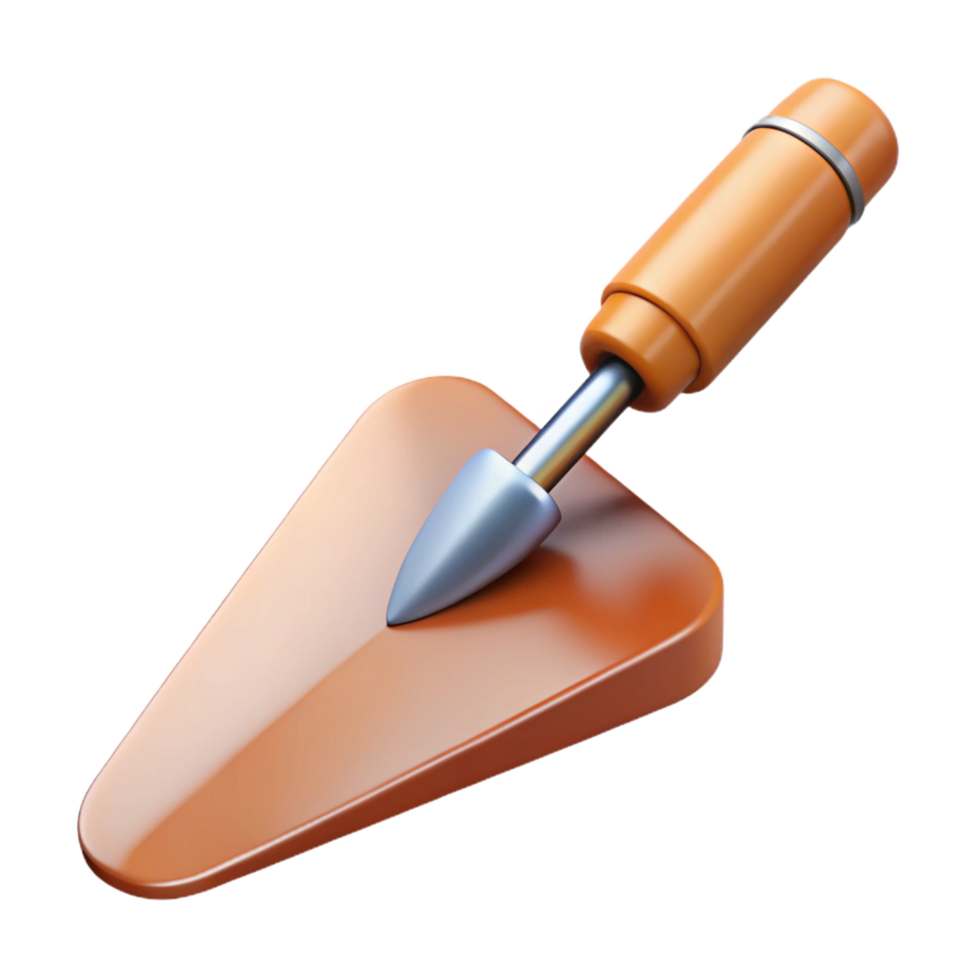 dramatic unparalleled Brick trowel NO BACKGROUND with Transparent Background. png