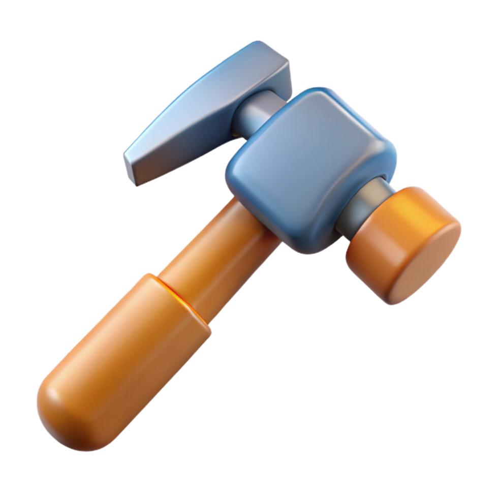fascinating iconic Hammer NO BACKGROUND with Transparent Background. png