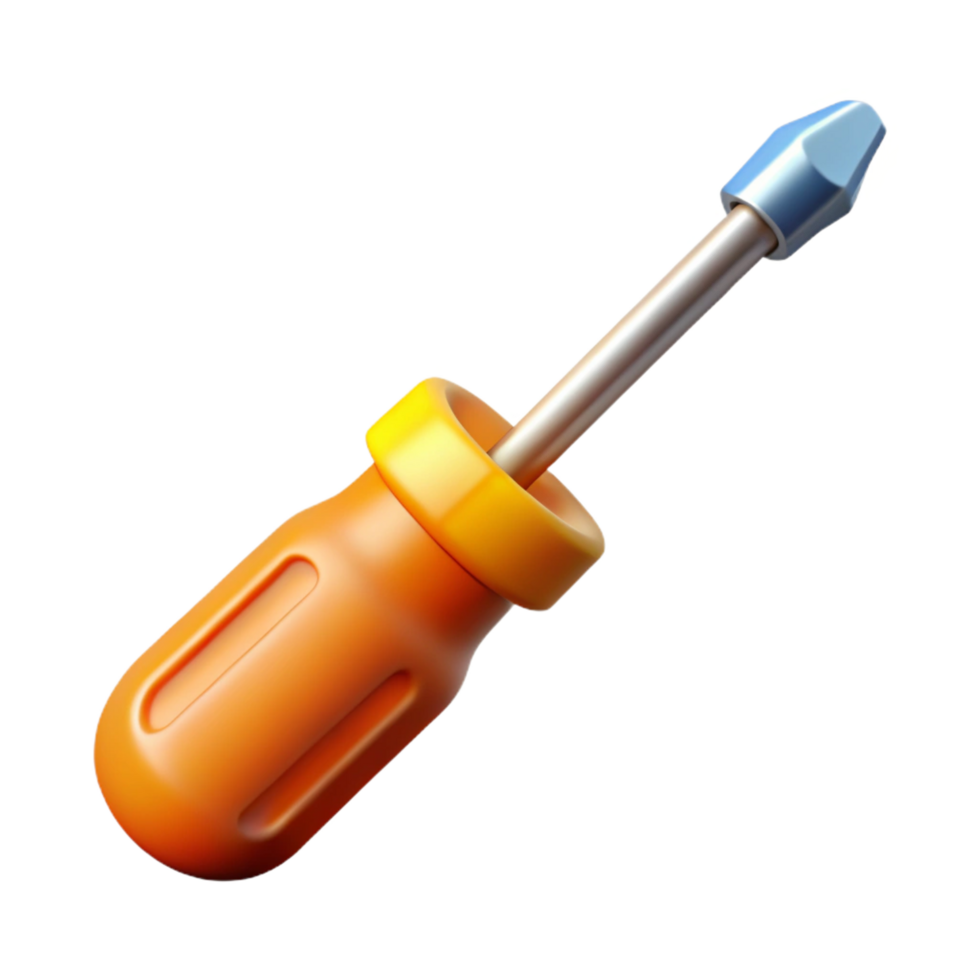 dramatic retro Screwdriver NO BACKGROUND with Transparent Background. premium png