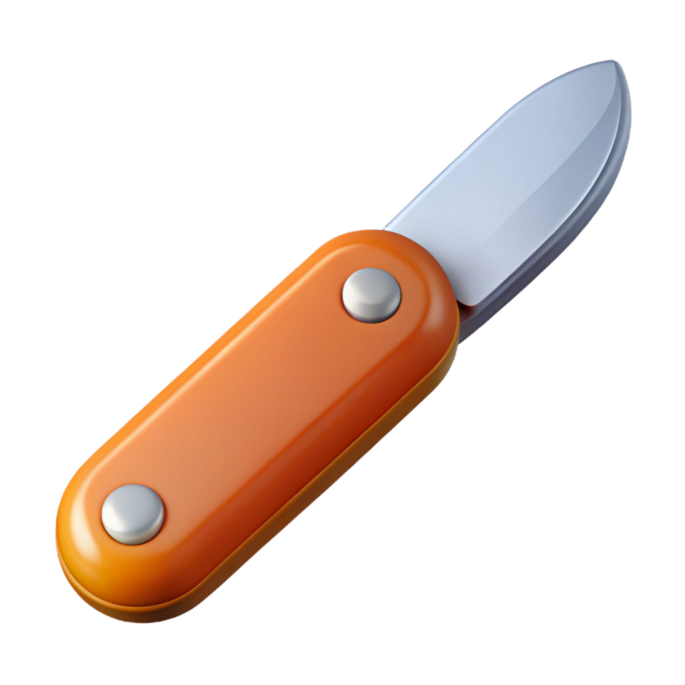 vibrant traditional Utility knife NO BACKGROUND with Transparent Background. authentic png