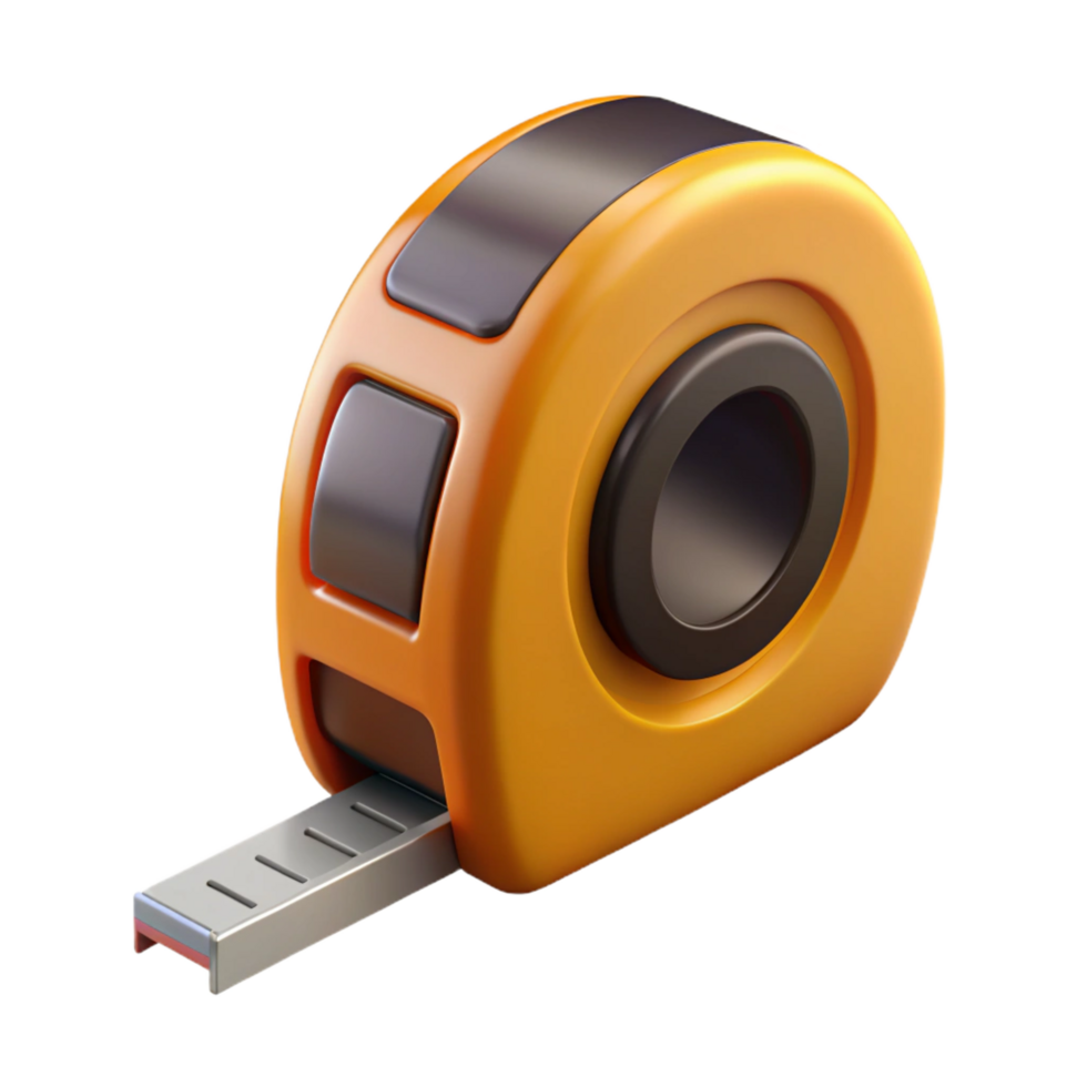 serene calm retro Tape measure NO BACKGROUND with Transparent Background. expertly shot png