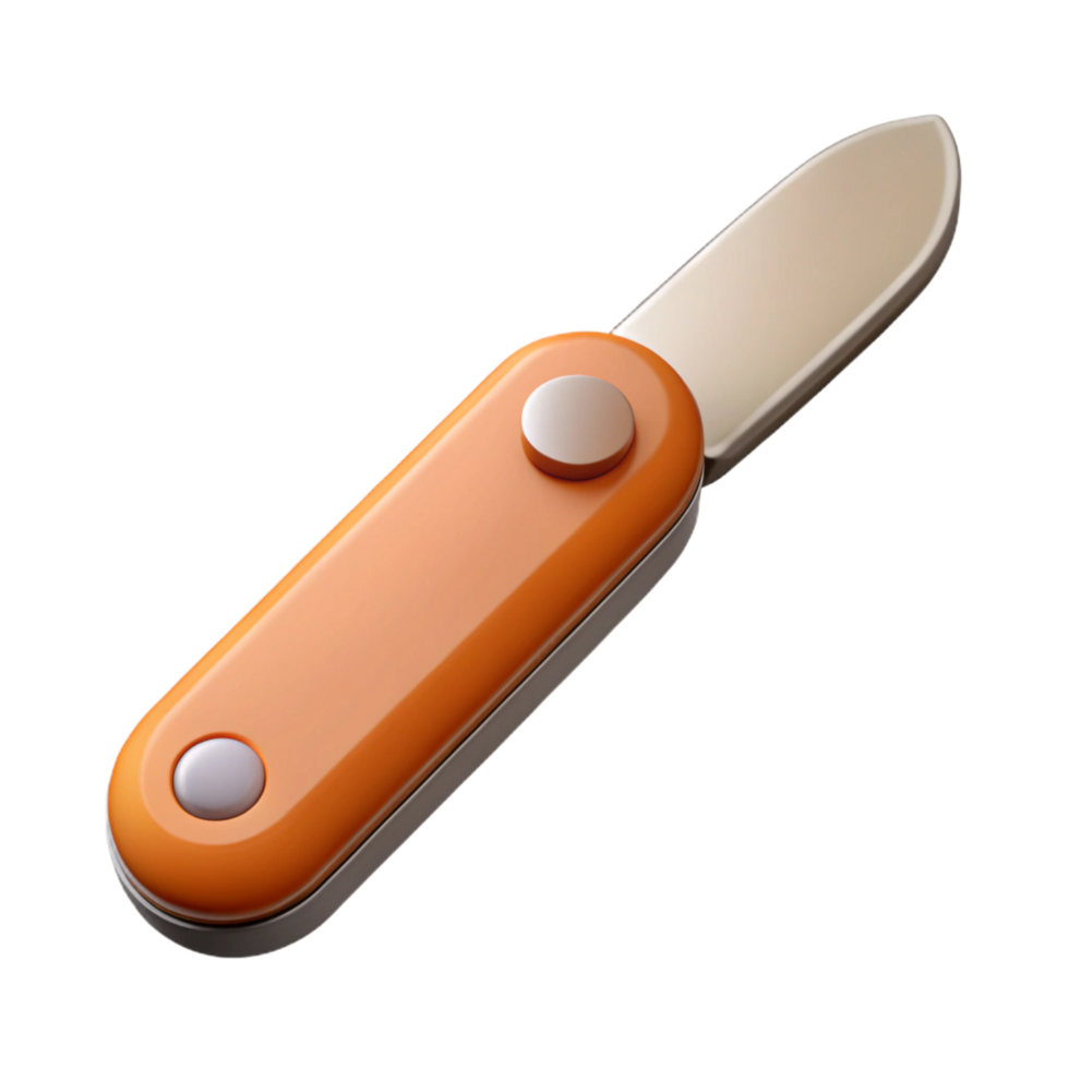 stunning dynamic urban Utility knife NO BACKGROUND with Transparent Background. 8K png