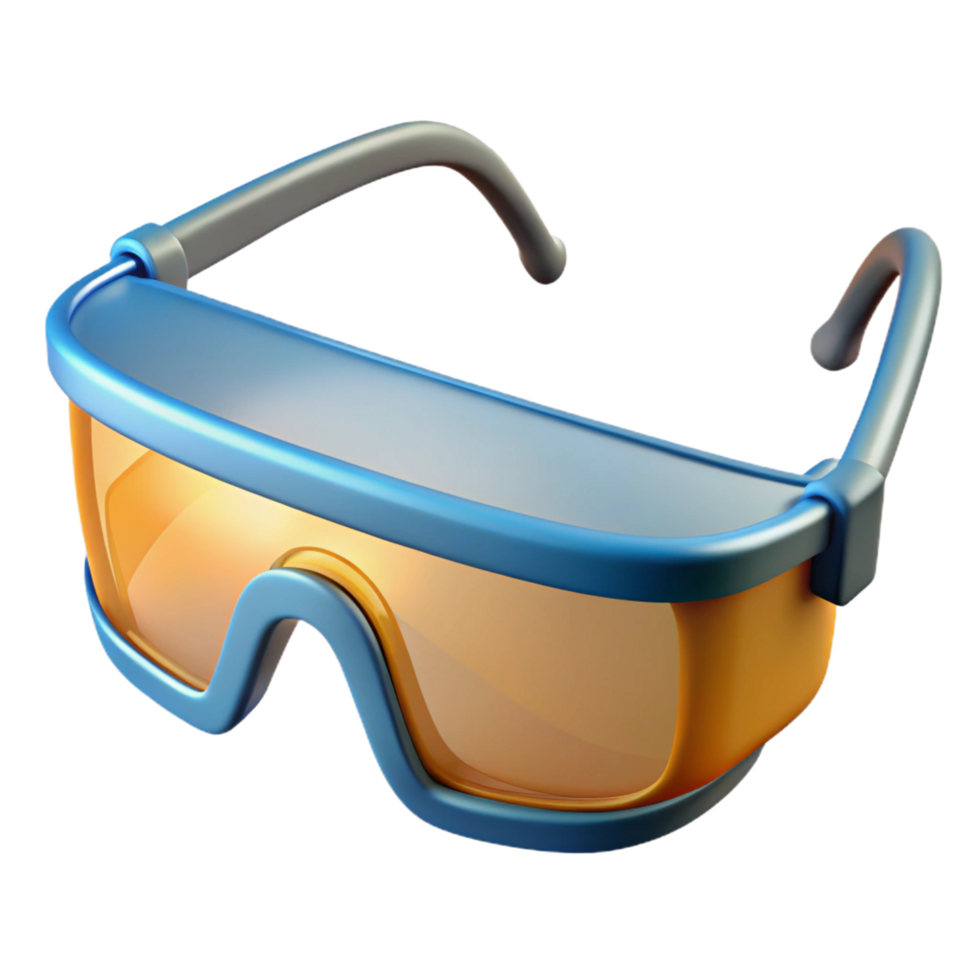 fascinating vintage Safety glasses NO BACKGROUND with Transparent Background. precision png
