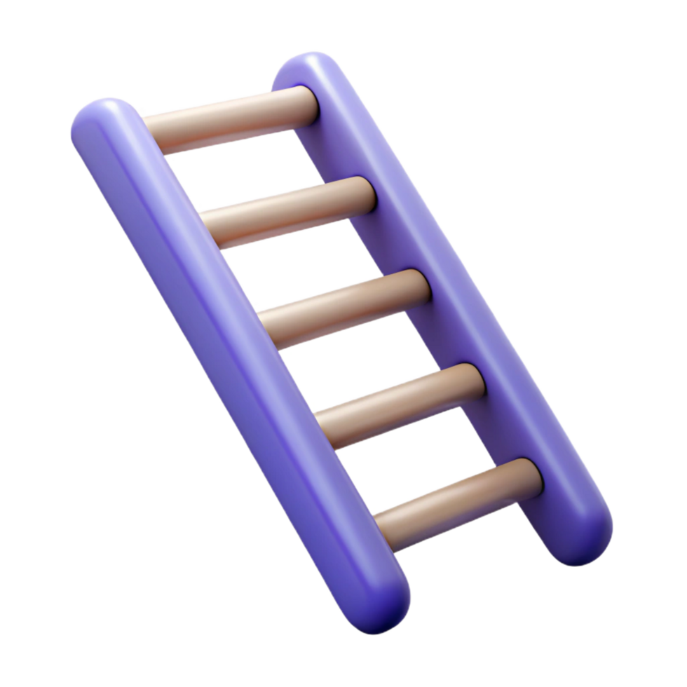 inspired organic Ladder NO BACKGROUND with Transparent Background. artisan png