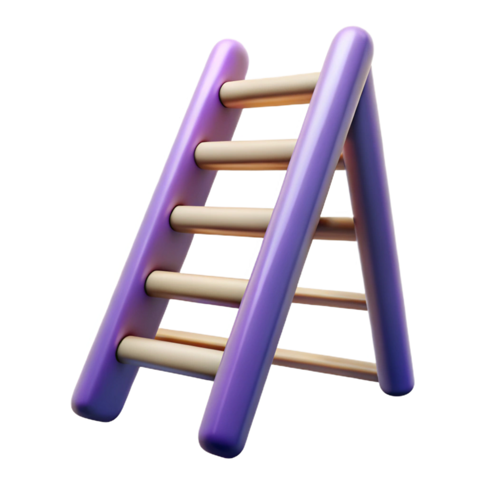 bold captivating Ladder NO BACKGROUND with Transparent Background. premium png
