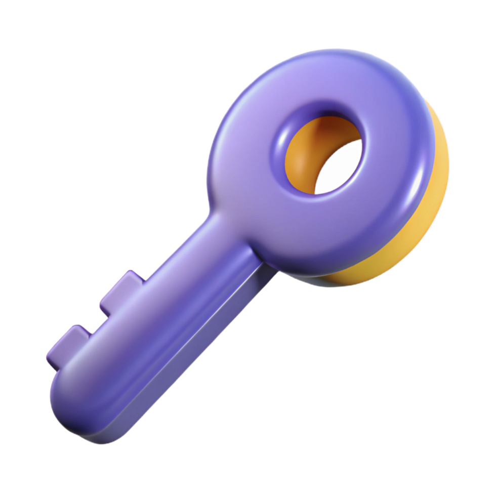 whimsical splendid Key NO BACKGROUND with Transparent Background. ultra HD png