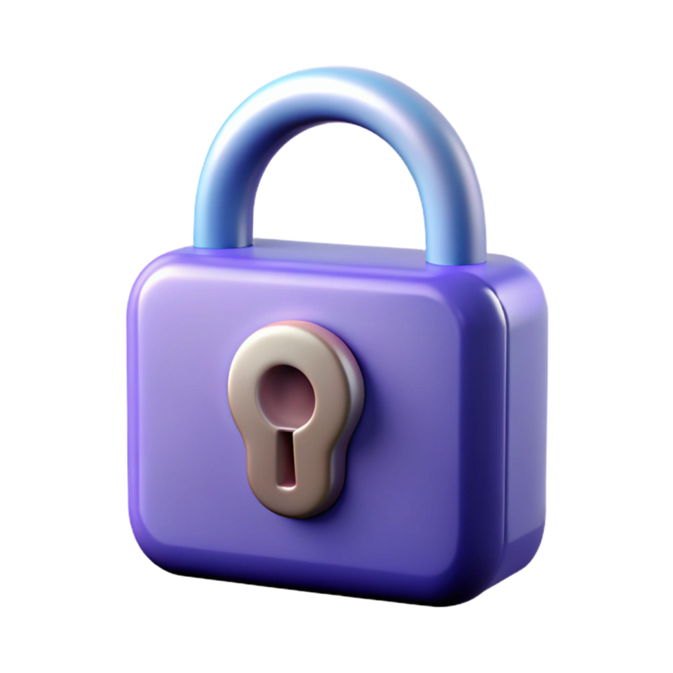 timeless retro Lock NO BACKGROUND with Transparent Background. original png