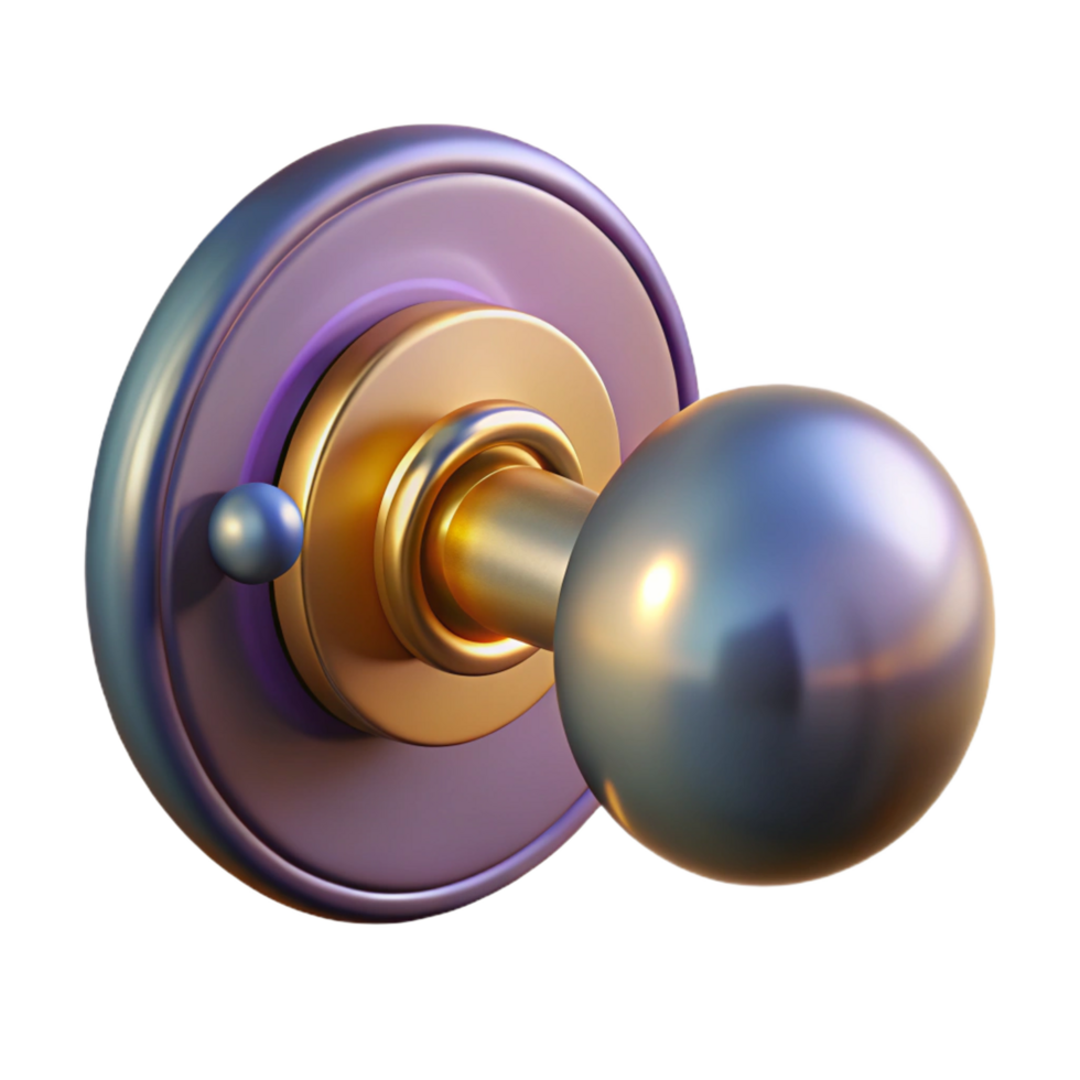 unforgettable rustic Doorknob NO BACKGROUND with Transparent Background. premium png