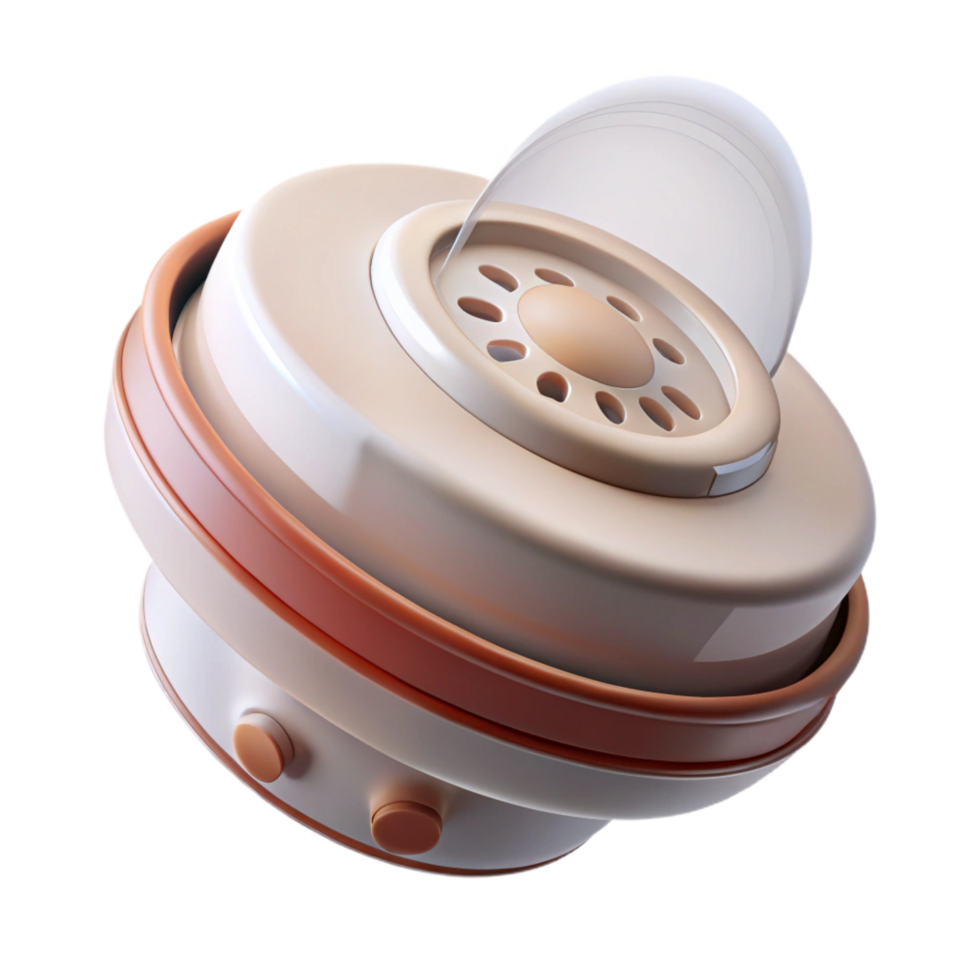 striking geometric Smoke detector NO BACKGROUND with Transparent Background. original png