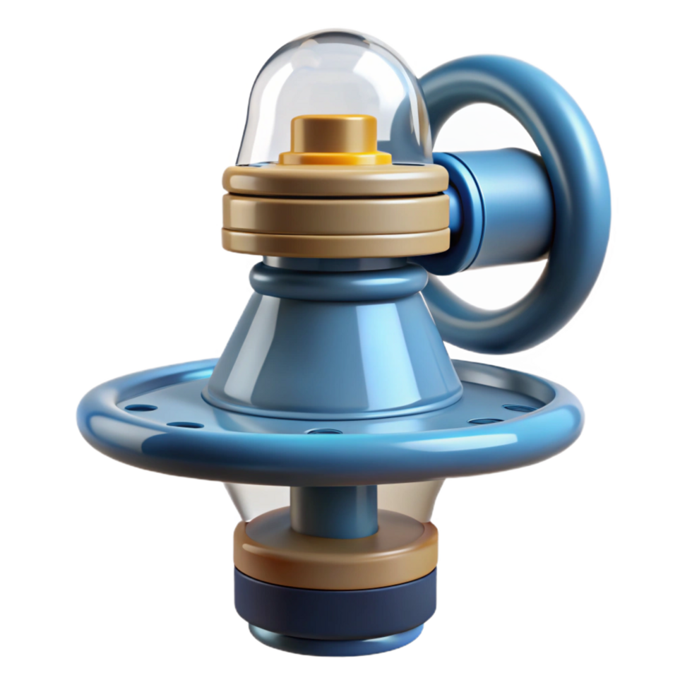 vibrant iconic Sprinkler head NO BACKGROUND with Transparent Background. png