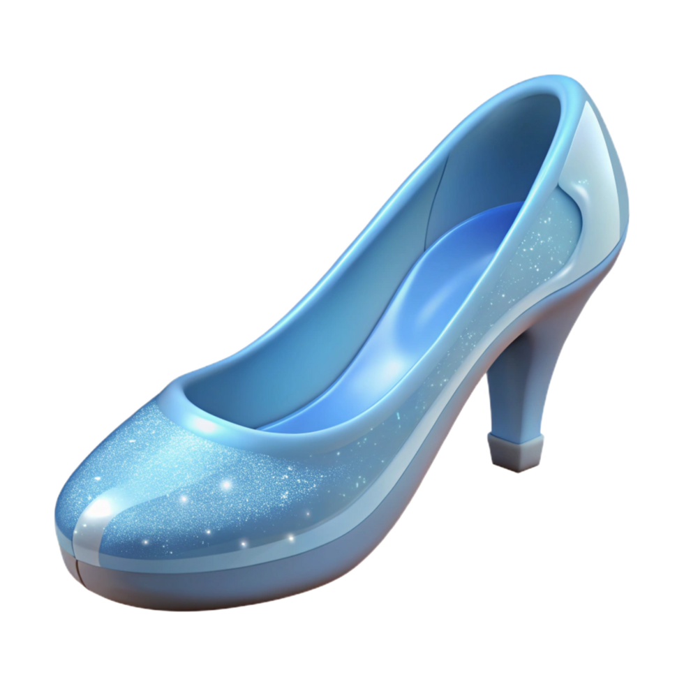 dazzling acclaimed Single glass slipper, sparkling, delicate design, NO BACKGROUND with Transparent Background. png