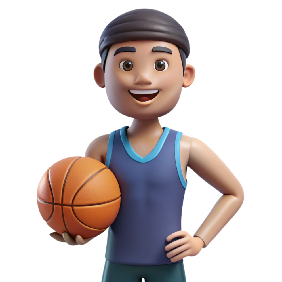 immaculate modern Athlete, holding basketball, NO BACKGROUND with Transparent Background. impeccable png