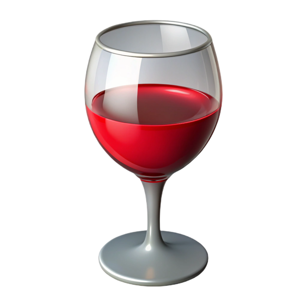 captivating creative Wine glass, filled with red wine, NO BACKGROUND with Transparent Background. top-tier png