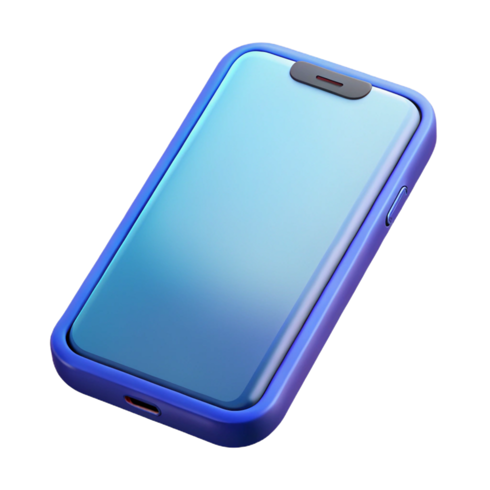 harmonious hypnotic Mobile phone, touchscreen display, NO BACKGROUND with Transparent Background. handcrafted png