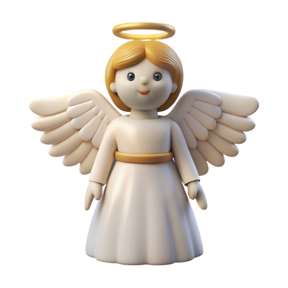 dramatic romantic rustic A single Angel, feathered wings and halo, NO BACKGROUND with Transparent Background. precision png
