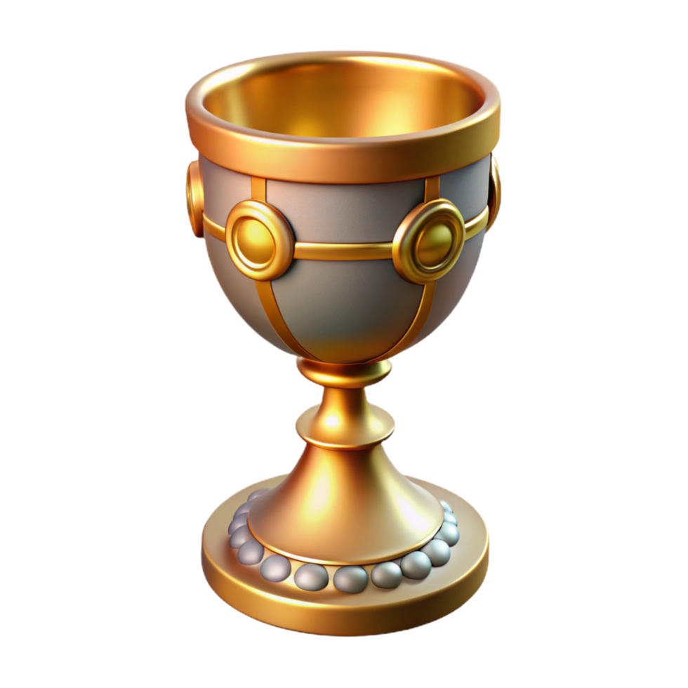 exemplary coastal The Holy Grail, ornate chalice, NO BACKGROUND with Transparent Background. authentic png