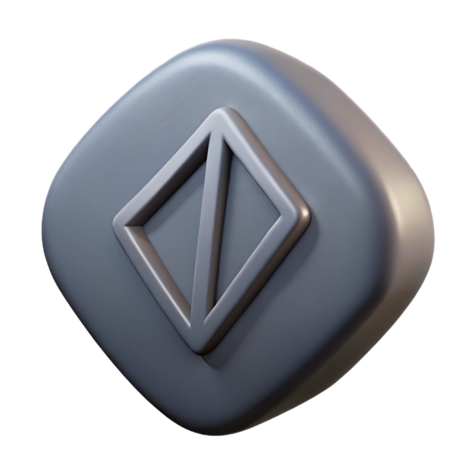 enchanting creative A Rune Stone, inscribed with a single rune, NO BACKGROUND with Transparent Background. gallery standard png