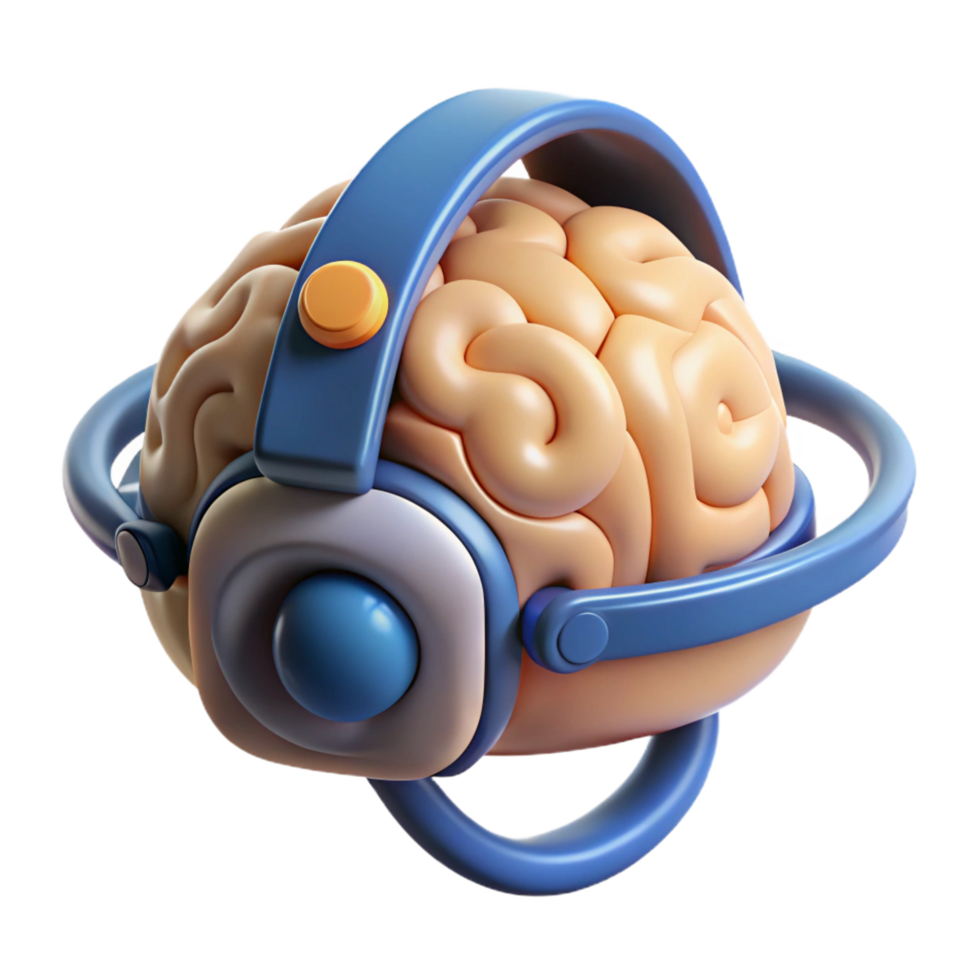 serene rare Brain-computer interface headset, NO BACKGROUND with Transparent Background. png