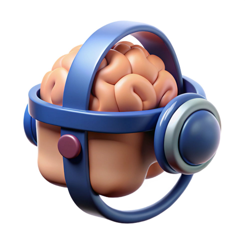fascinating distinctive Brain-computer interface headset, NO BACKGROUND with Transparent Background. png