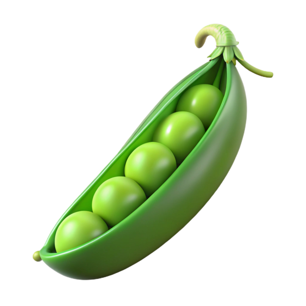 splendid modern Fresh green pea pod NO BACKGROUND with Transparent Background. high resolution png