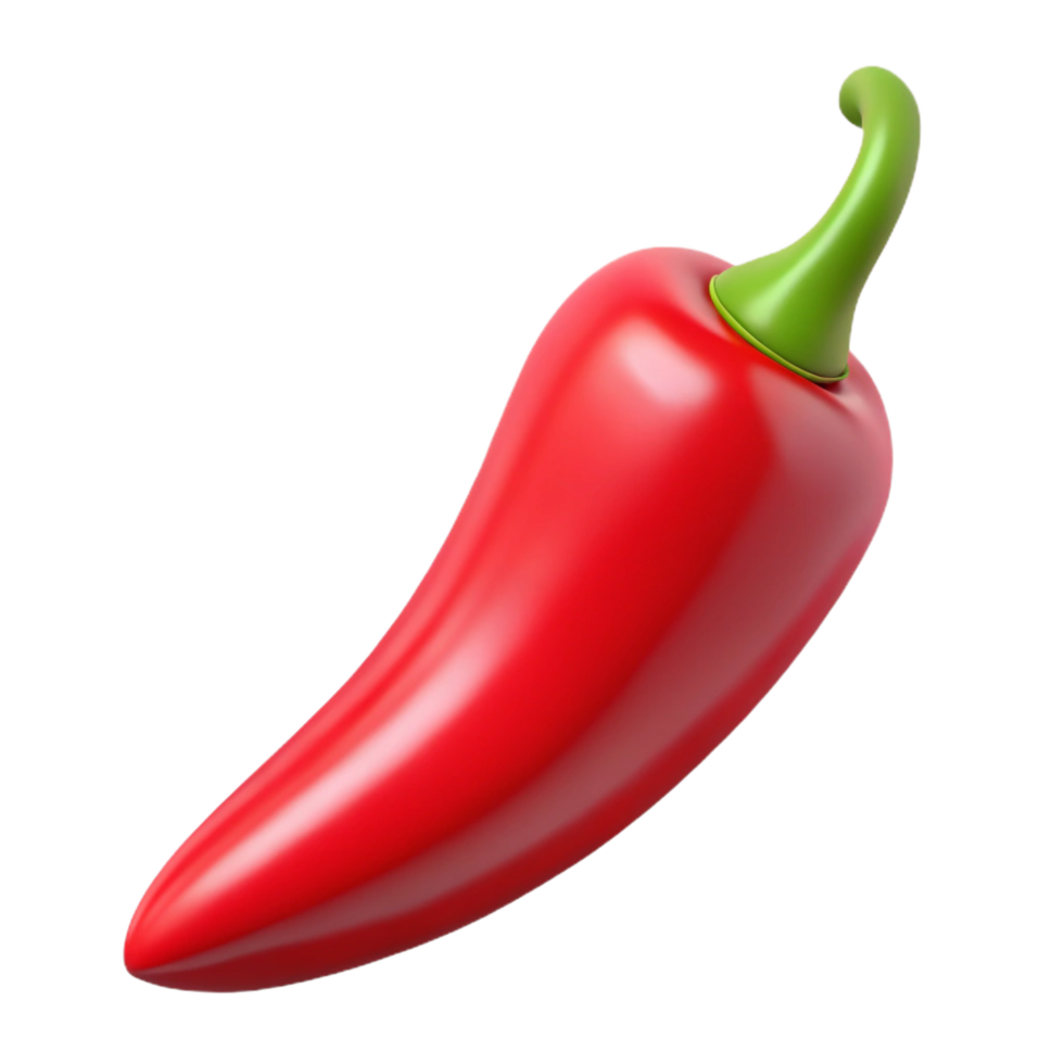 exquisite retro Red chili pepper NO BACKGROUND with Transparent Background. gallery standard png