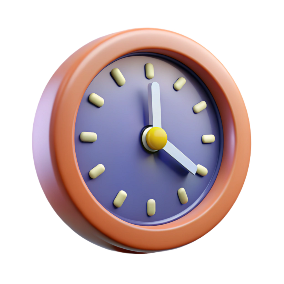 fascinating urban A classic, round analog clock, showing 12 o'clock, NO BACKGROUND with Transparent Background. handcrafted png
