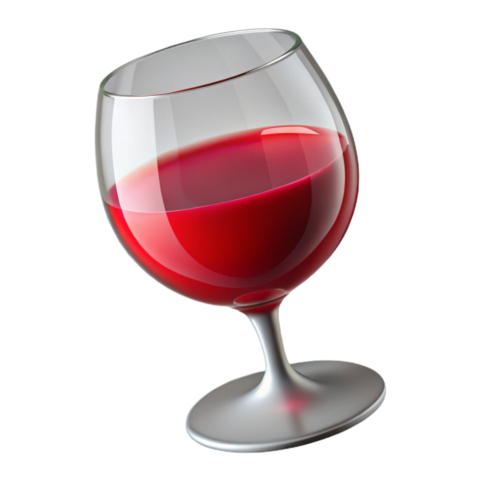 dazzling gothic A glass of red wine, partially filled, NO BACKGROUND with Transparent Background. premium png