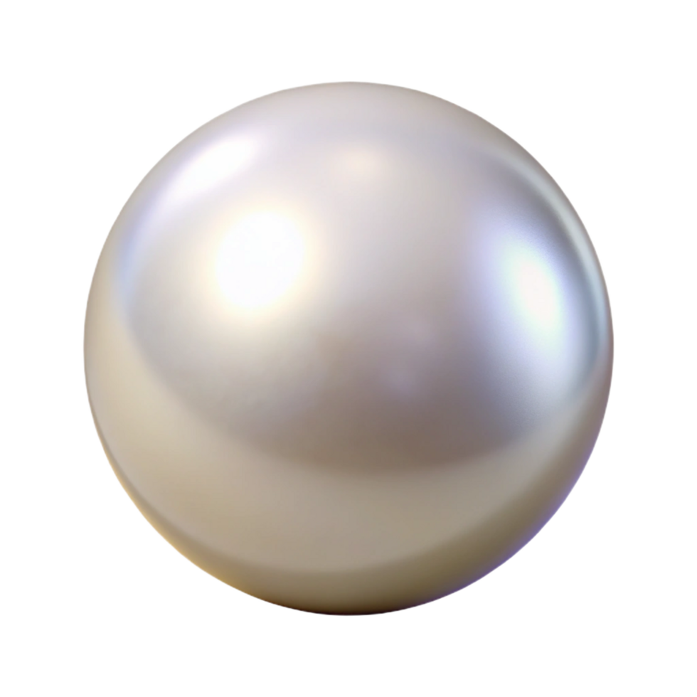 alluring coveted A single, white pearl, perfectly round, NO BACKGROUND with Transparent Background. png