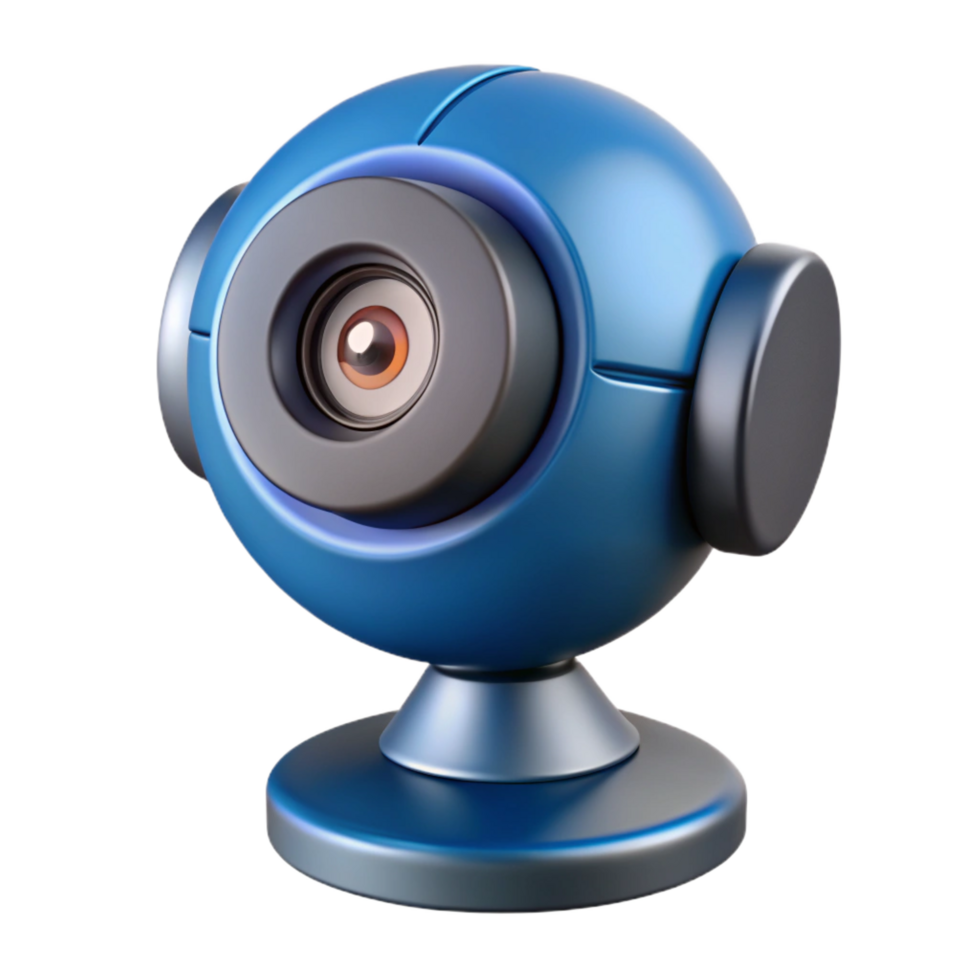 joyful fascinating A high-definition webcam, widescreen lens. NO BACKGROUND with Transparent Background. high resolution png