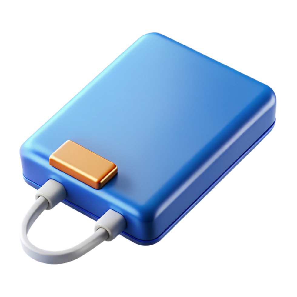 iconic baroque An external hard drive, portable. NO BACKGROUND with Transparent Background. masterfully captured png