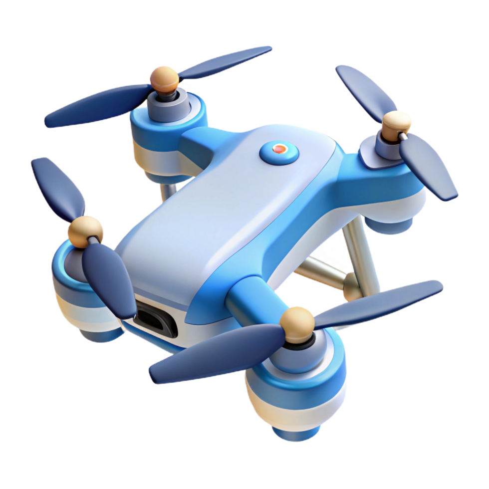 sought-after tropical A drone, quadcopter design. NO BACKGROUND with Transparent Background. professional png