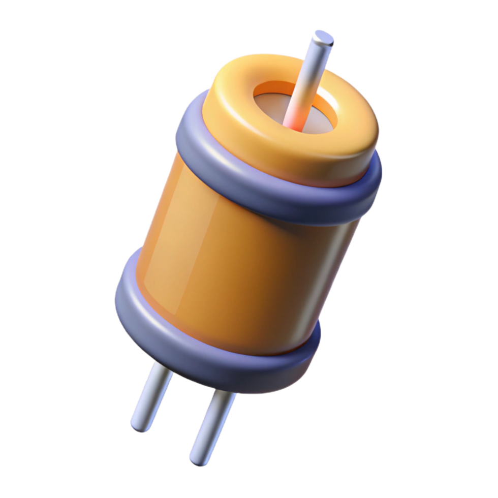 passionate spectacular A capacitor, electronic component. NO BACKGROUND with Transparent Background. artisan png