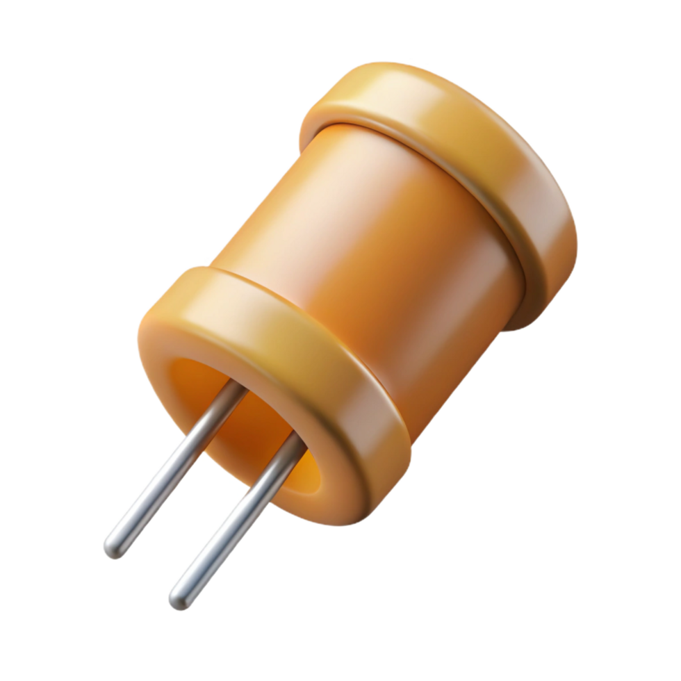 signature traditional A capacitor, electronic component. NO BACKGROUND with Transparent Background. handcrafted png
