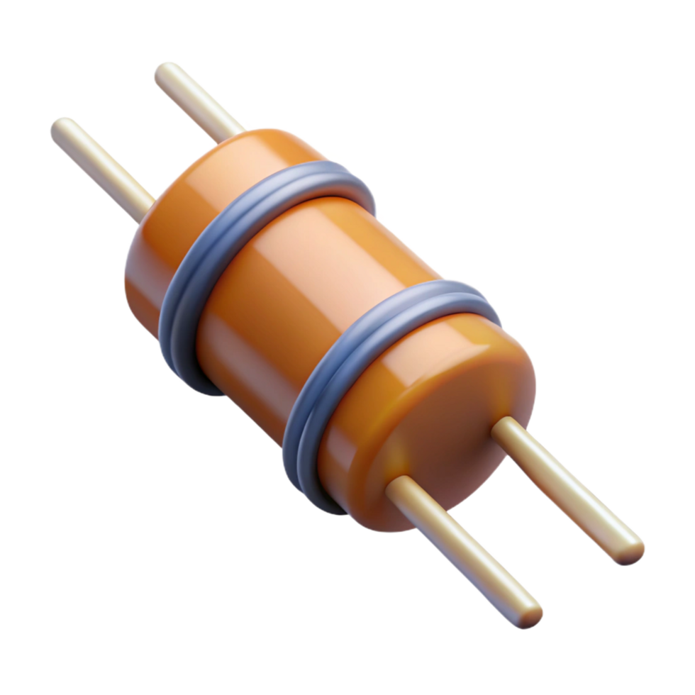 notable baroque A resistor, electronic component. NO BACKGROUND with Transparent Background. perfect clarity png