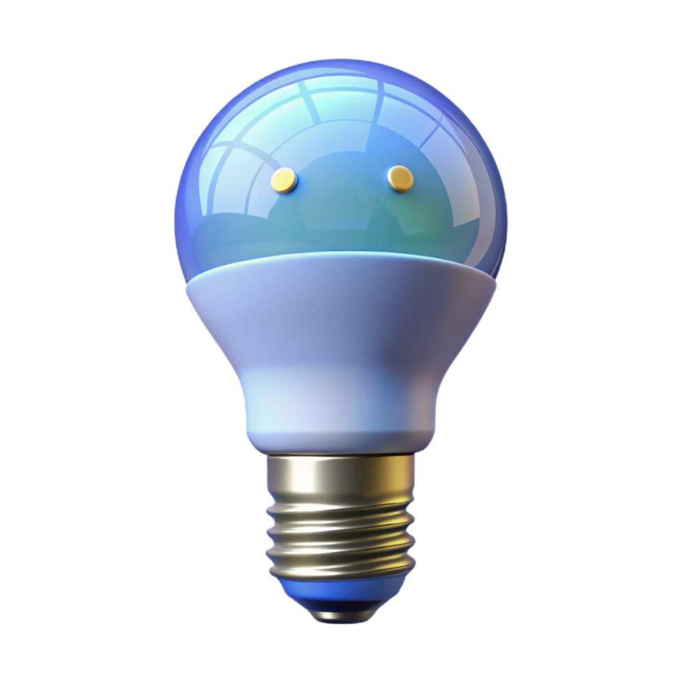 immaculate exemplary A smart light bulb, LED technology. NO BACKGROUND with Transparent Background. png
